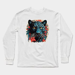 Panther Beast Animal World Wildlife Beauty Discovery Long Sleeve T-Shirt